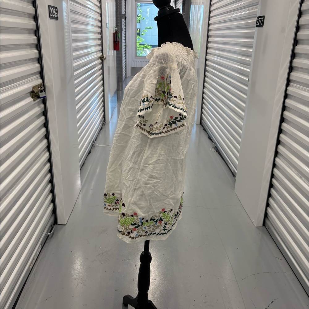 Chelsea & Violet Embroidered Off-Shoulder White Dress - Picture 15 of 15